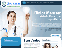 Tablet Screenshot of clinicamanster.com.br